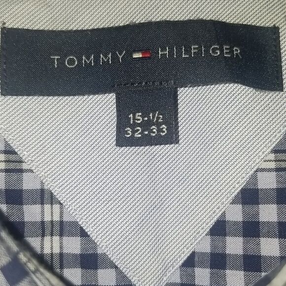 COPY - TOMMY HILFIGER LONG SLEEVE BUTTON UP- SZ 32-33 - Picture 4 of 4